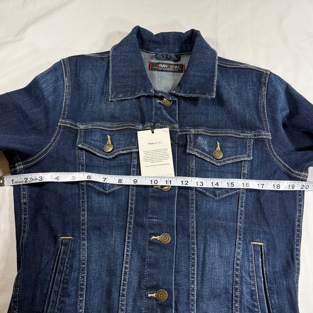 Denim Jacket with Button Details - Picture 5 of 8